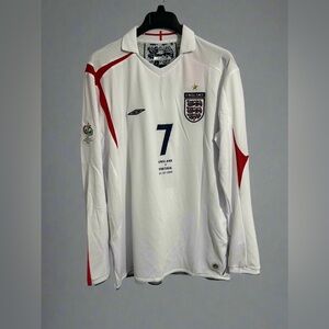 England 2006 World Cup Retro Jersey - David Beckham #7